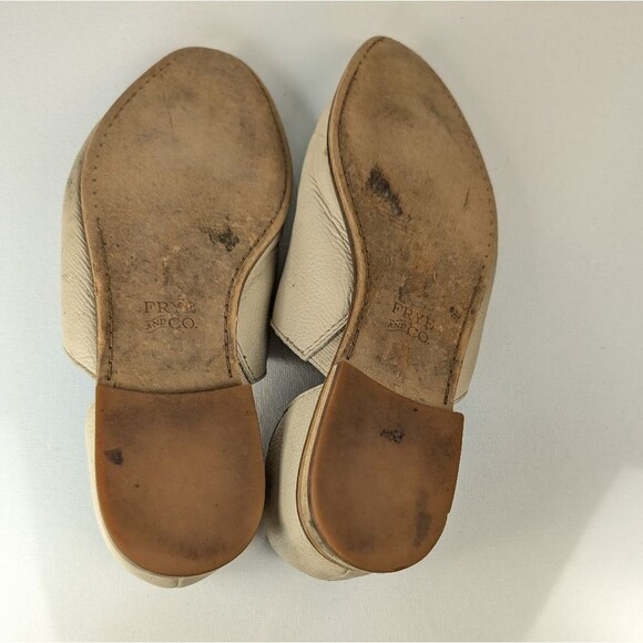 Frye & Co. Cream Leather Pointed Toe Flats – Women’s 9M - Picture 7 of 7